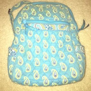 Vera Bradley blue and green backpack